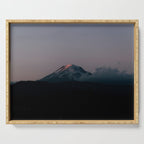 Last light on Mount Adams Serving Tray Gallery Image 1