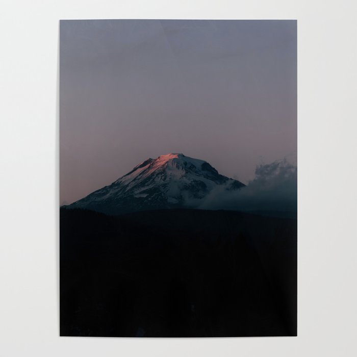 Last light on Mount Adams Poster Gallery Image 4