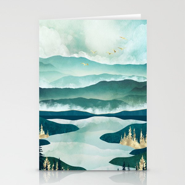 Misty Lake Stationery Card Gallery Image 2