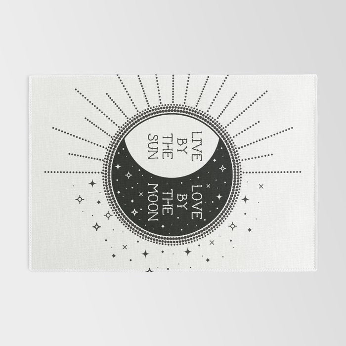 Live by the Sun Love by the Moon Rug Gallery Image 2