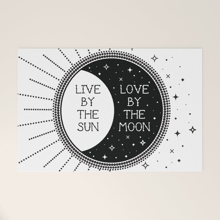 Live by the Sun Love by the Moon Welcome Mat Gallery Image 1