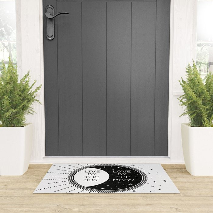 Live by the Sun Love by the Moon Welcome Mat Gallery Image 3