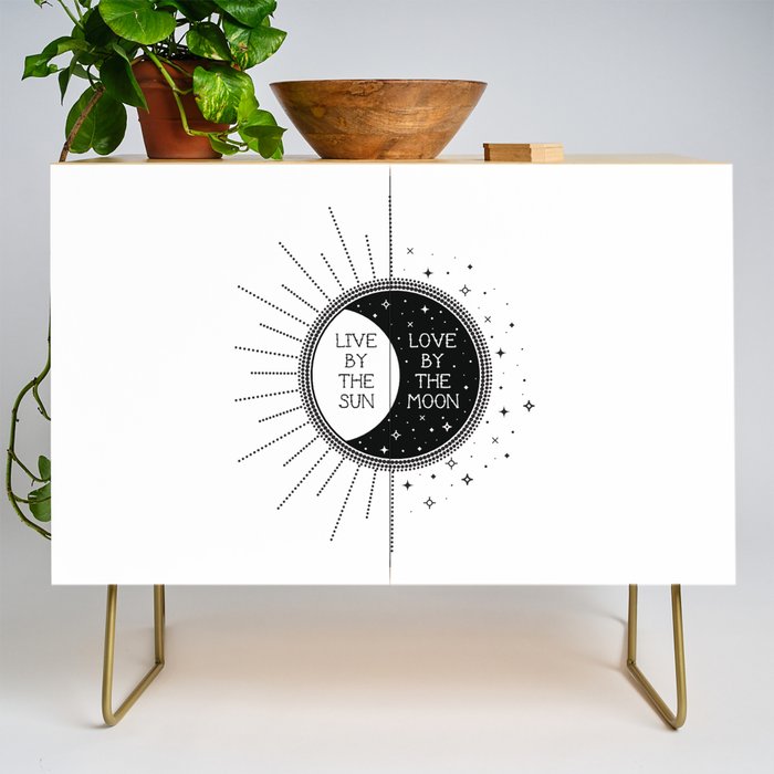 Live by the Sun Love by the Moon Credenza Gallery Image 1