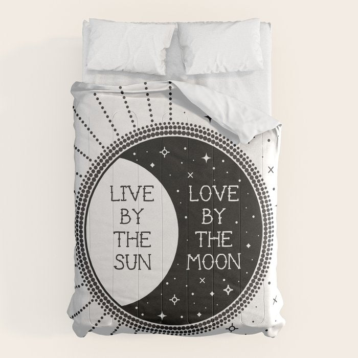 Live by the Sun Love by the Moon Comforter Gallery Image 6