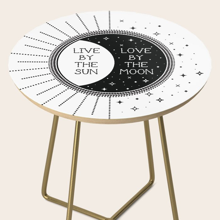 Live by the Sun Love by the Moon Side Table Gallery Image 2