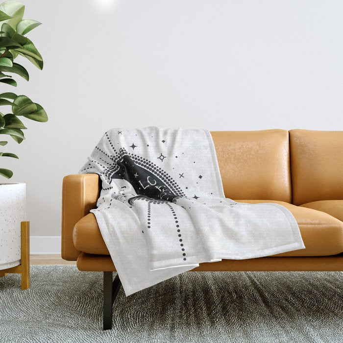 Live by the Sun Love by the Moon Throw Blanket Gallery Image 1