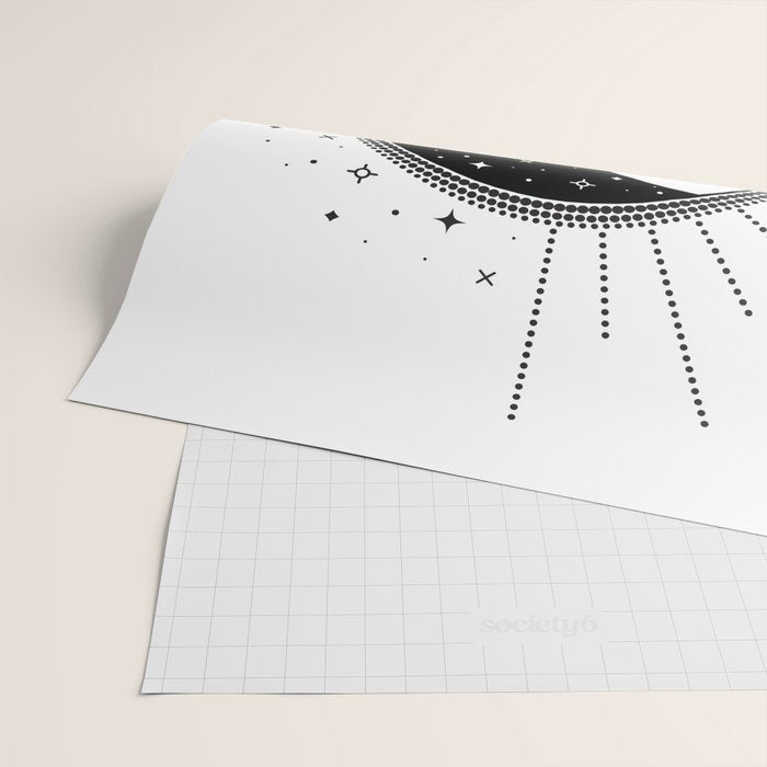 Live by the Sun Love by the Moon Wrapping Paper Gallery Image 2