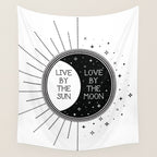 Live by the Sun Love by the Moon Wall Tapestry Gallery Image 4