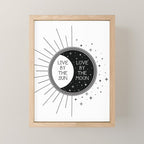 Live by the Sun Love by the Moon Mini Art Print Gallery Image 1