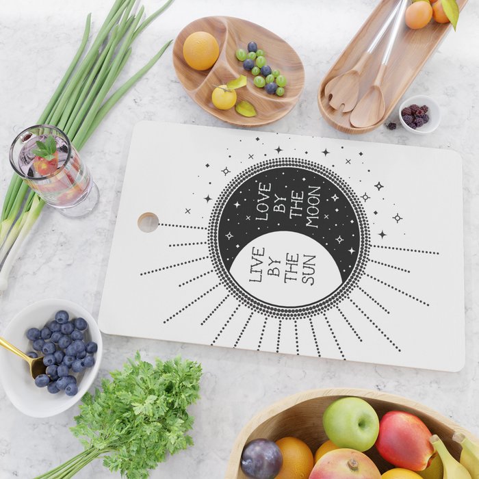 Live by the Sun Love by the Moon Cutting Board Gallery Image 2