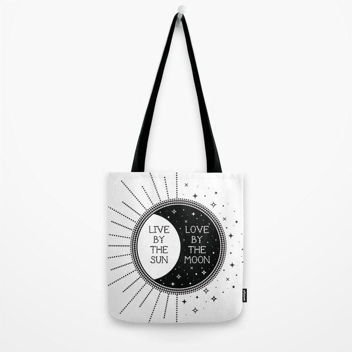 Live by the Sun Love by the Moon Tote Bag Gallery Image 2