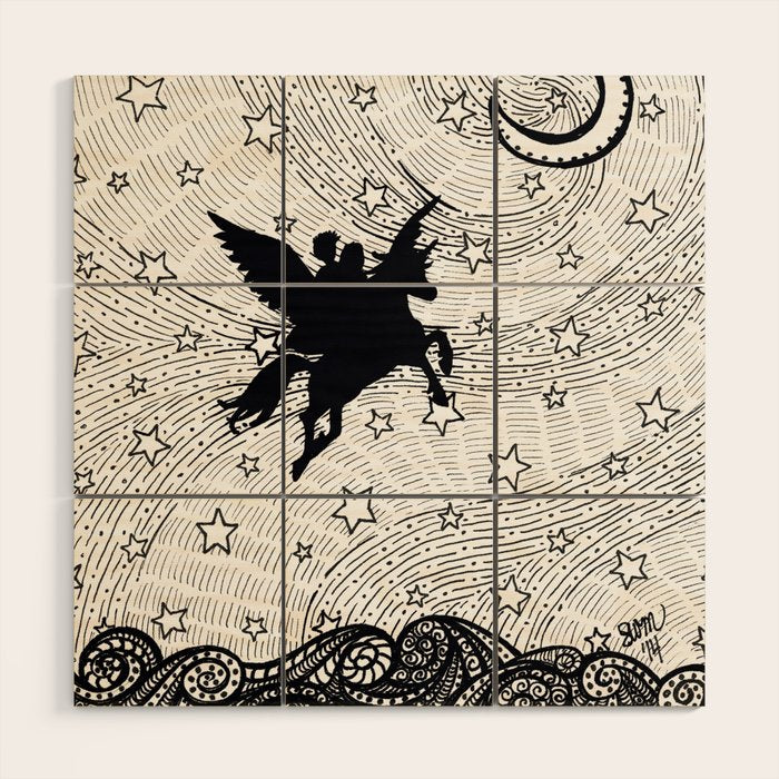 Flight of the alicorn Wood Wall Art Gallery Image 1