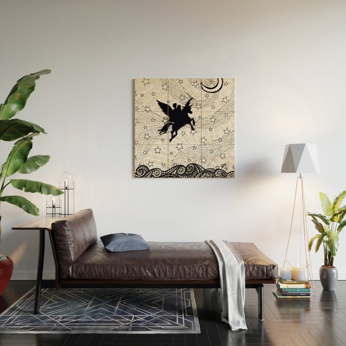 Flight of the alicorn Wood Wall Art Gallery Image 2