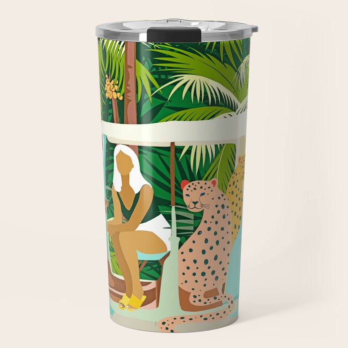 Rikshaw ride with Javan leopards in Bali | Tropical Nature Jungle Bohemian Wildlife Travel Travel Mug Gallery Image 1