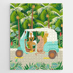 Rikshaw ride with Javan leopards in Bali | Tropical Nature Jungle Bohemian Wildlife Travel Jigsaw Puzzle Gallery Image 1