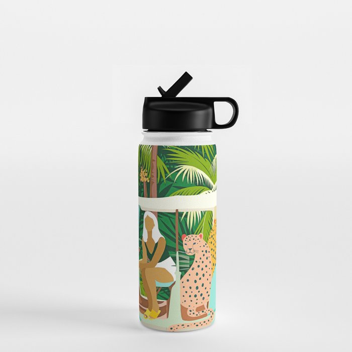Rikshaw ride with Javan leopards in Bali | Tropical Nature Jungle Bohemian Wildlife Travel Water Bottle Gallery Image 1