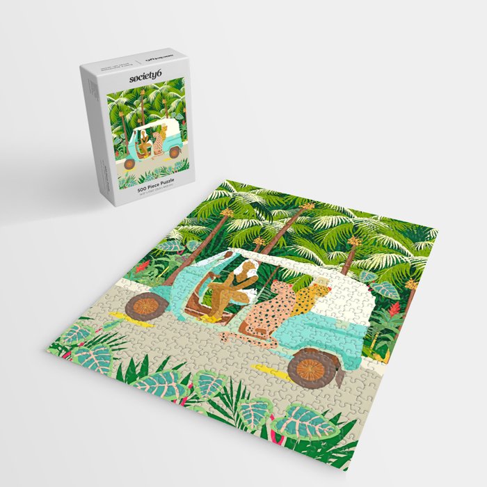 Rikshaw ride with Javan leopards in Bali | Tropical Nature Jungle Bohemian Wildlife Travel Jigsaw Puzzle Gallery Image 2