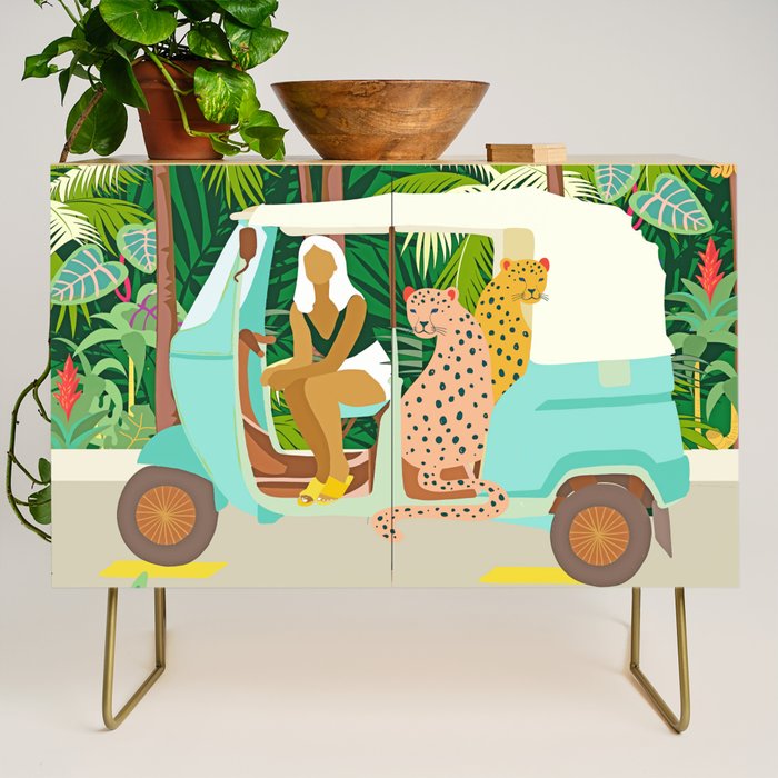 Rikshaw ride with Javan leopards in Bali | Tropical Nature Jungle Bohemian Wildlife Travel Credenza Gallery Image 1
