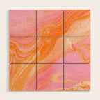 pink agate gemstone Wood Wall Art Gallery Image 1