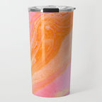 pink agate gemstone Travel Mug Gallery Image 1