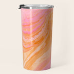 pink agate gemstone Travel Mug Gallery Image 3