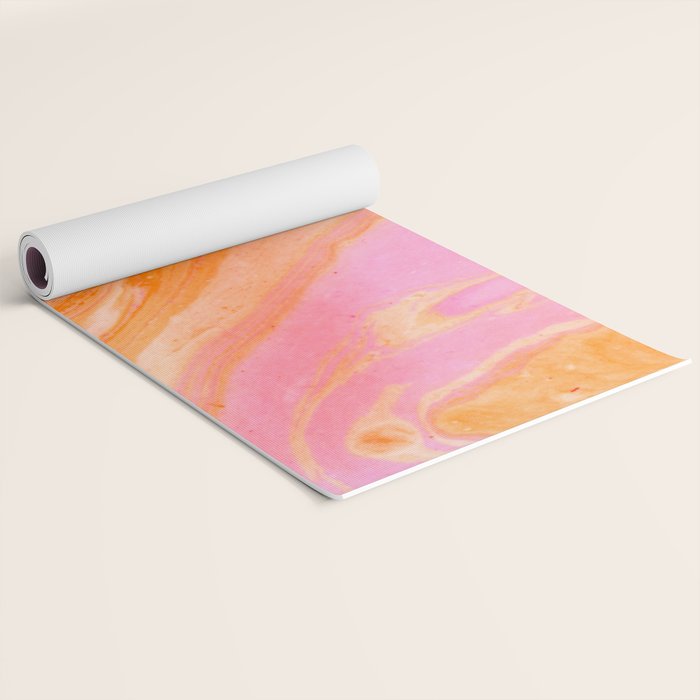 pink agate gemstone Yoga Mat Gallery Image 2