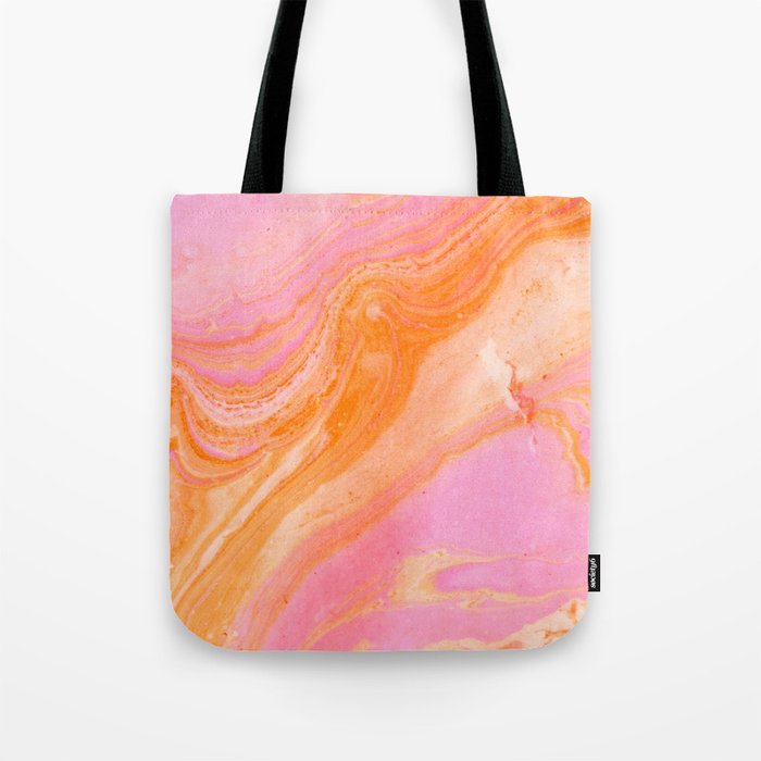 pink agate gemstone Tote Bag Gallery Image 1