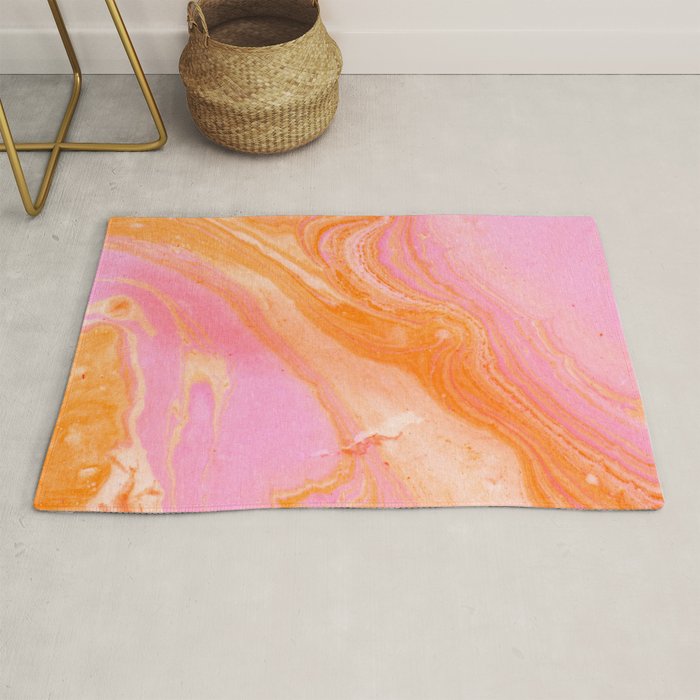 pink agate gemstone Rug Gallery Image 1