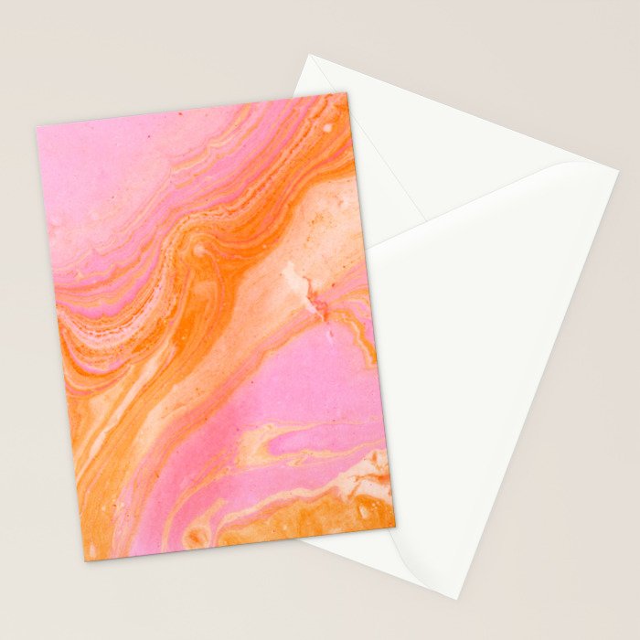 pink agate gemstone Stationery Card Gallery Image 2