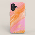 pink agate gemstone iPhone Case Gallery Image 1