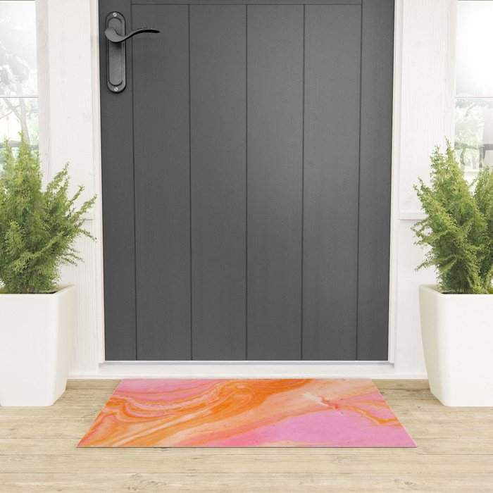 pink agate gemstone Welcome Mat Gallery Image 3