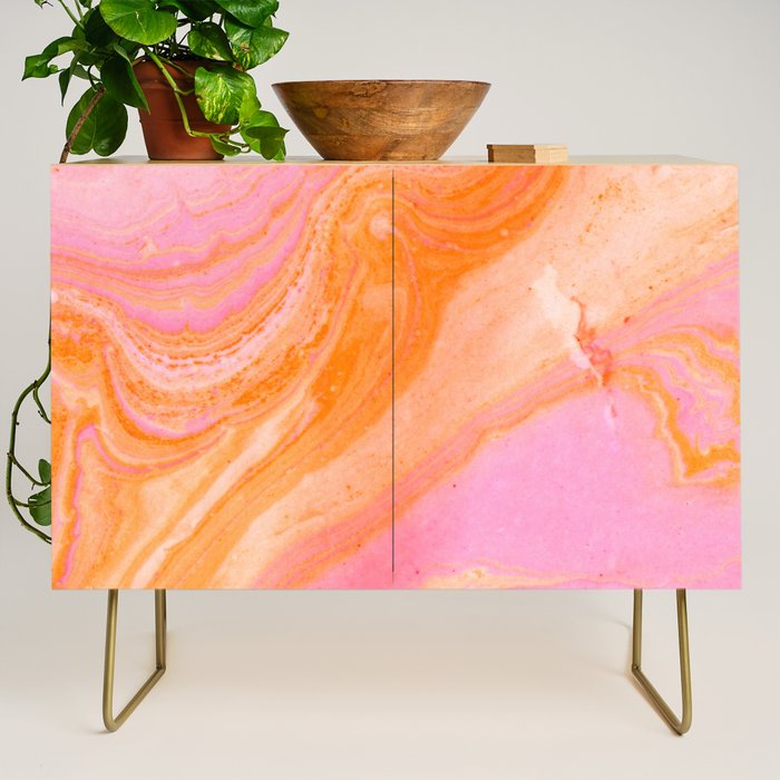 pink agate gemstone Credenza Gallery Image 1