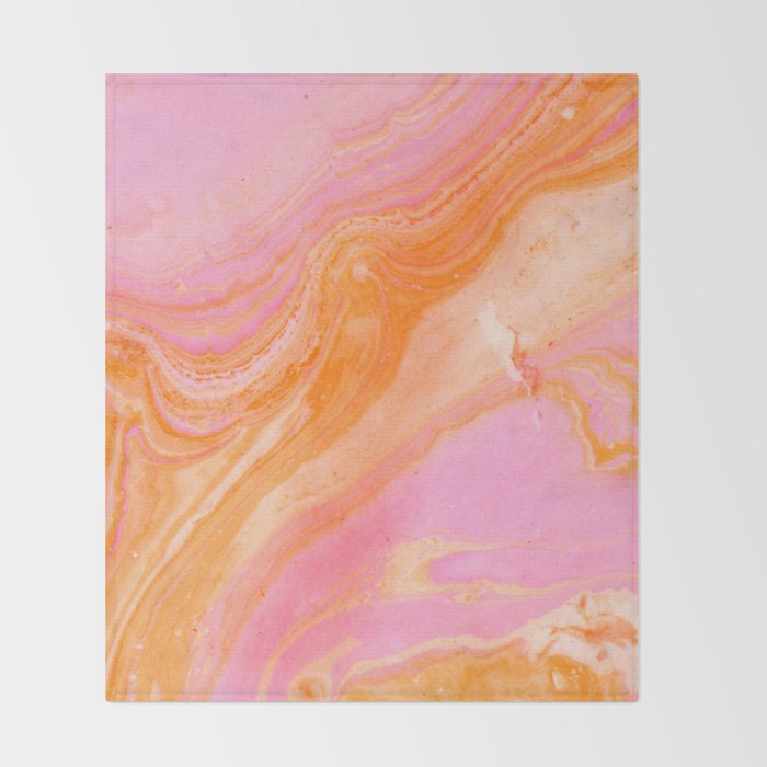 pink agate gemstone Throw Blanket Gallery Image 2