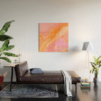 pink agate gemstone Wood Wall Art Gallery Image 2