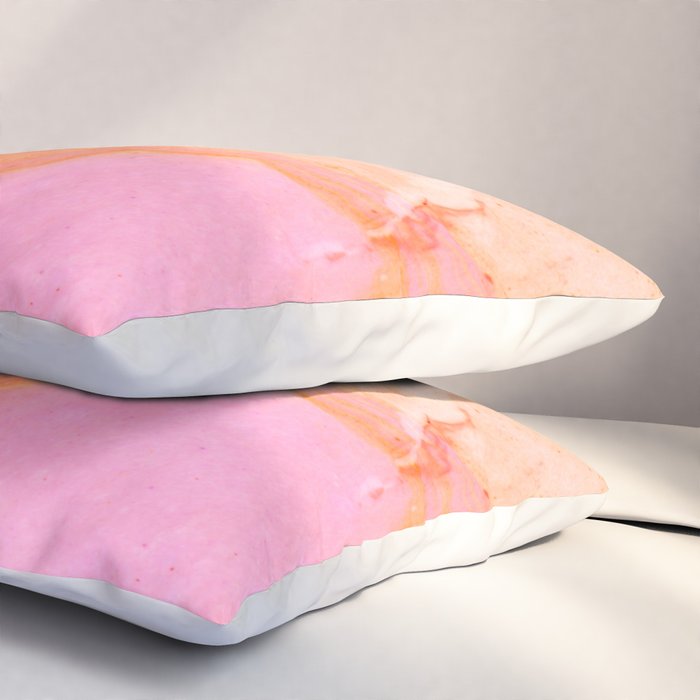 pink agate gemstone Pillow Sham Gallery Image 3
