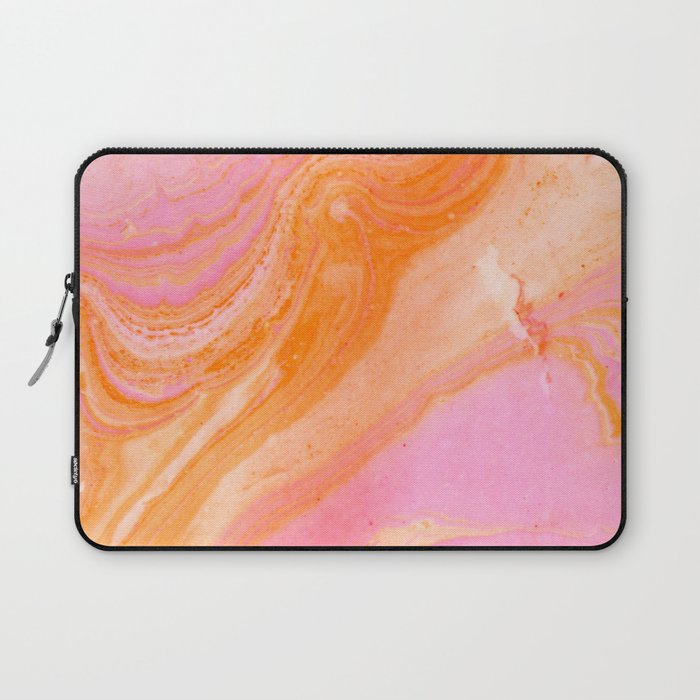 pink agate gemstone Laptop Sleeve Gallery Image 1