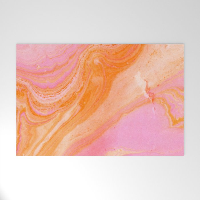 pink agate gemstone Welcome Mat Gallery Image 1