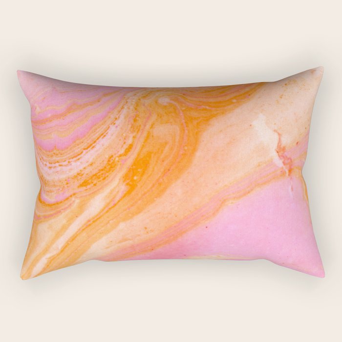 pink agate gemstone Rectangular Pillow Gallery Image 2