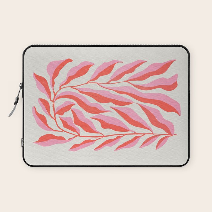 Ferns: Peach Matisse Edition Laptop Sleeve Gallery Image 1
