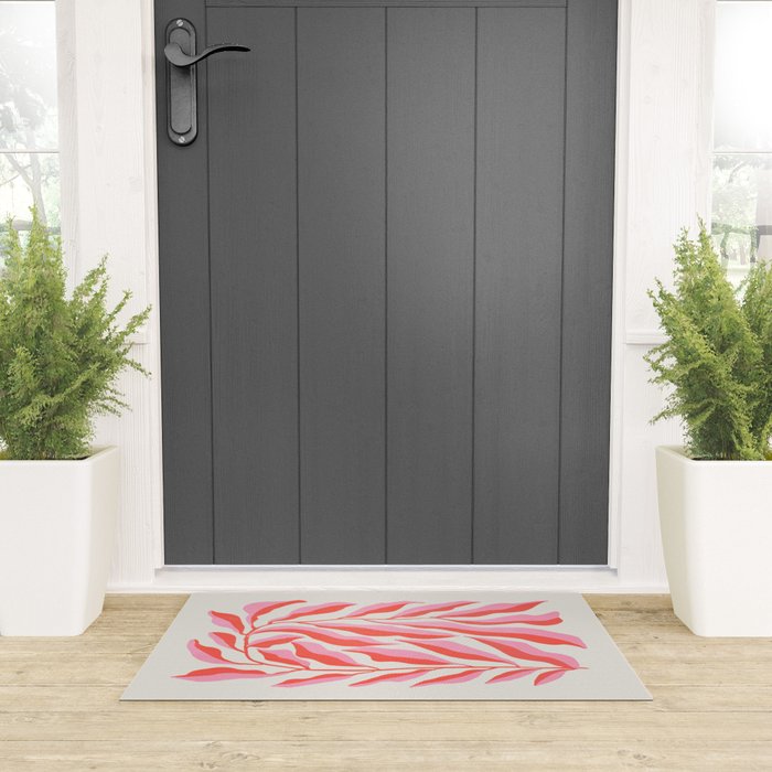 Ferns: Peach Matisse Edition Welcome Mat Gallery Image 3