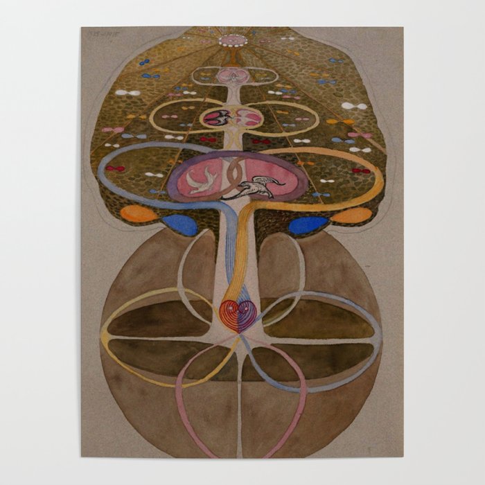Hilma af Klint The Tree Of Knowledge No . 1 ,B ( 1913) Poster Gallery Image 1