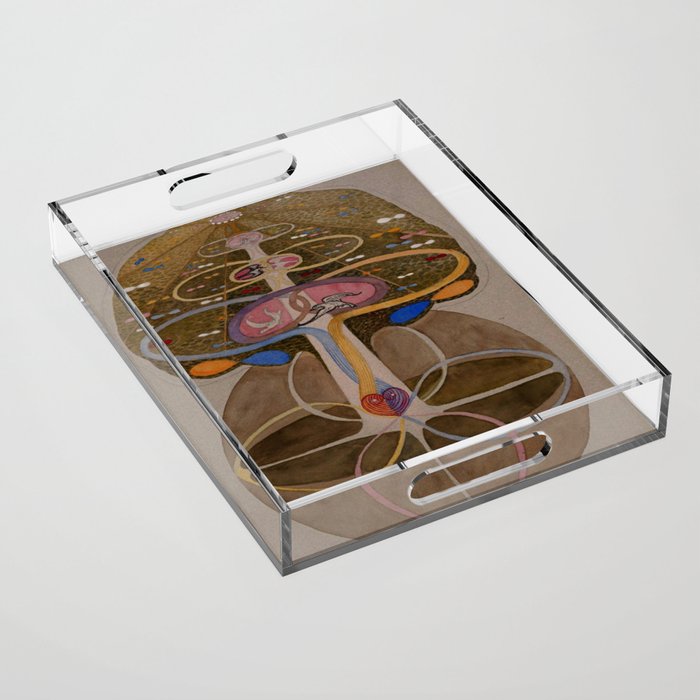 Hilma af Klint The Tree Of Knowledge No . 1 ,B ( 1913) Acrylic Tray Gallery Image 1