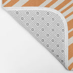 Wavy Stripes XLVI - Retro Orange Bath Mat Gallery Image 2