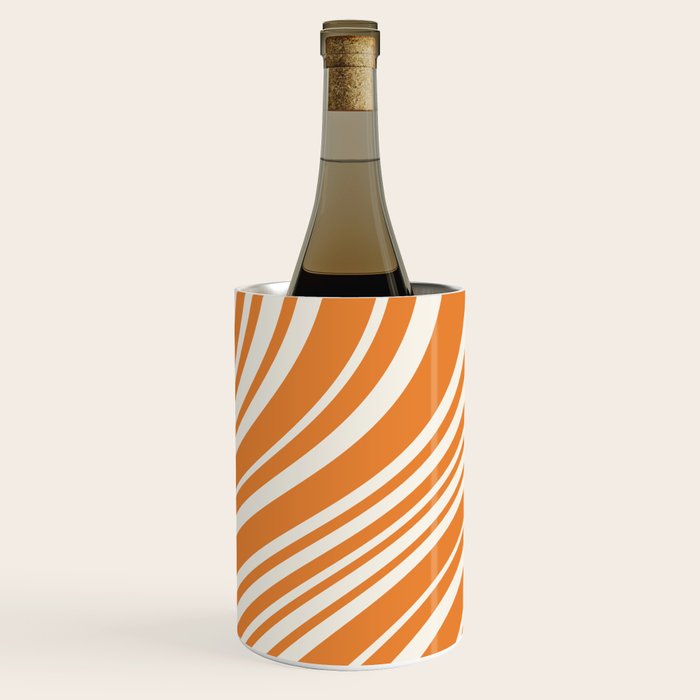 Wavy Stripes XLVI - Retro Orange Wine Chiller Gallery Image 2