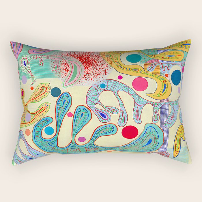 Wassily Kandinsky - Capricious Forms Rectangular Pillow Gallery Image 1
