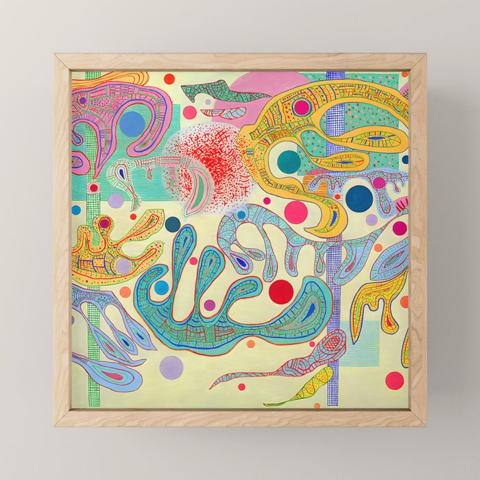 Wassily Kandinsky - Capricious Forms Mini Art Print Gallery Image 1