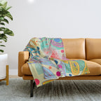 Wassily Kandinsky - Capricious Forms Throw Blanket Gallery Image 1
