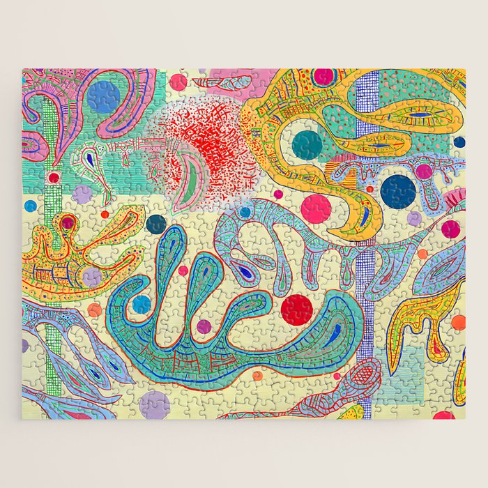 Wassily Kandinsky - Capricious Forms Jigsaw Puzzle Gallery Image 1