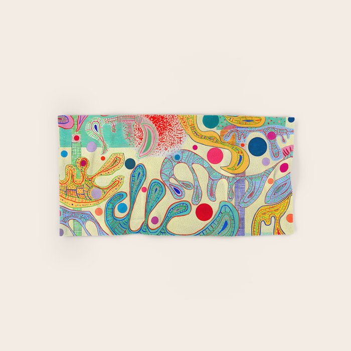 Wassily Kandinsky - Capricious Forms Bath Towel Gallery Image 1