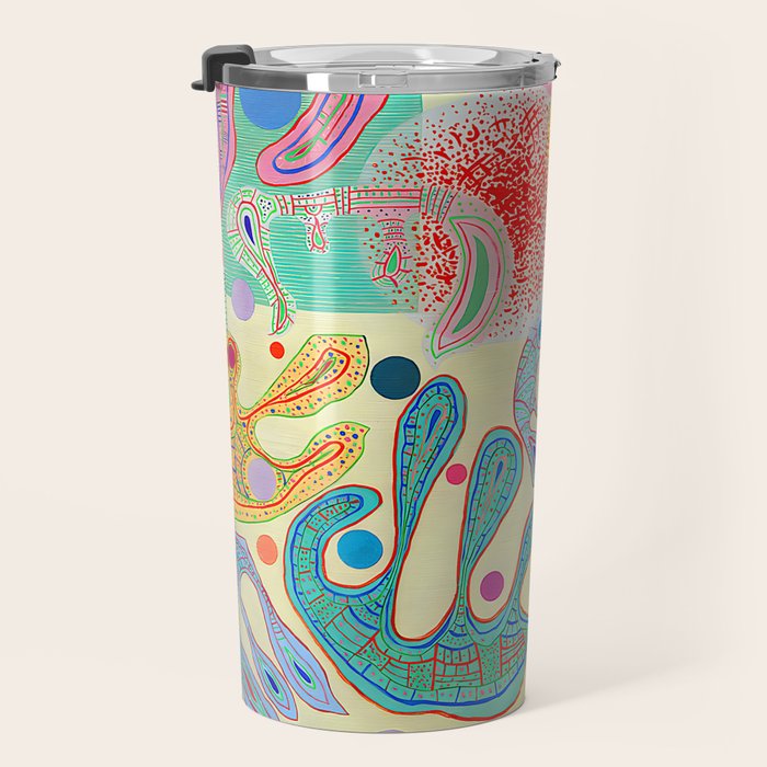 Wassily Kandinsky - Capricious Forms Travel Mug Gallery Image 3
